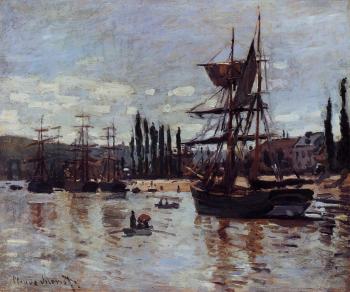 Claude Oscar Monet : Boats at Rouen